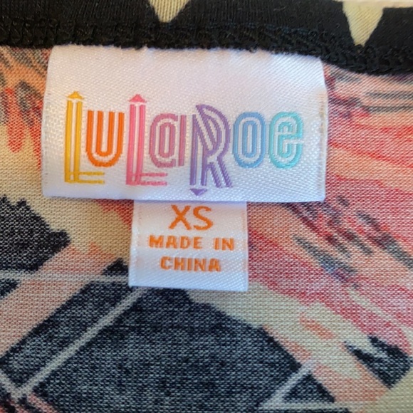 LuLaRoe Carly multicolored dress size XS - Picture 7 of 11